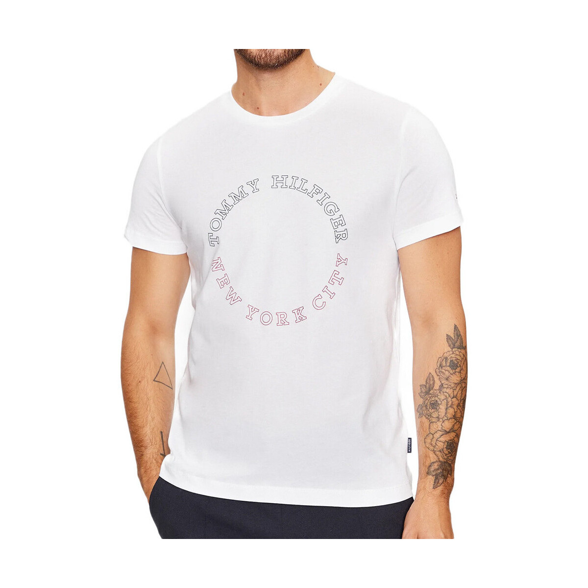 Vêtements Homme T-shirts & Polos Tommy Hilfiger MW0MW32602 Blanc