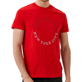 Vêtements Homme T-shirts manches courtes Tommy con Hilfiger MW0MW32602 Rouge