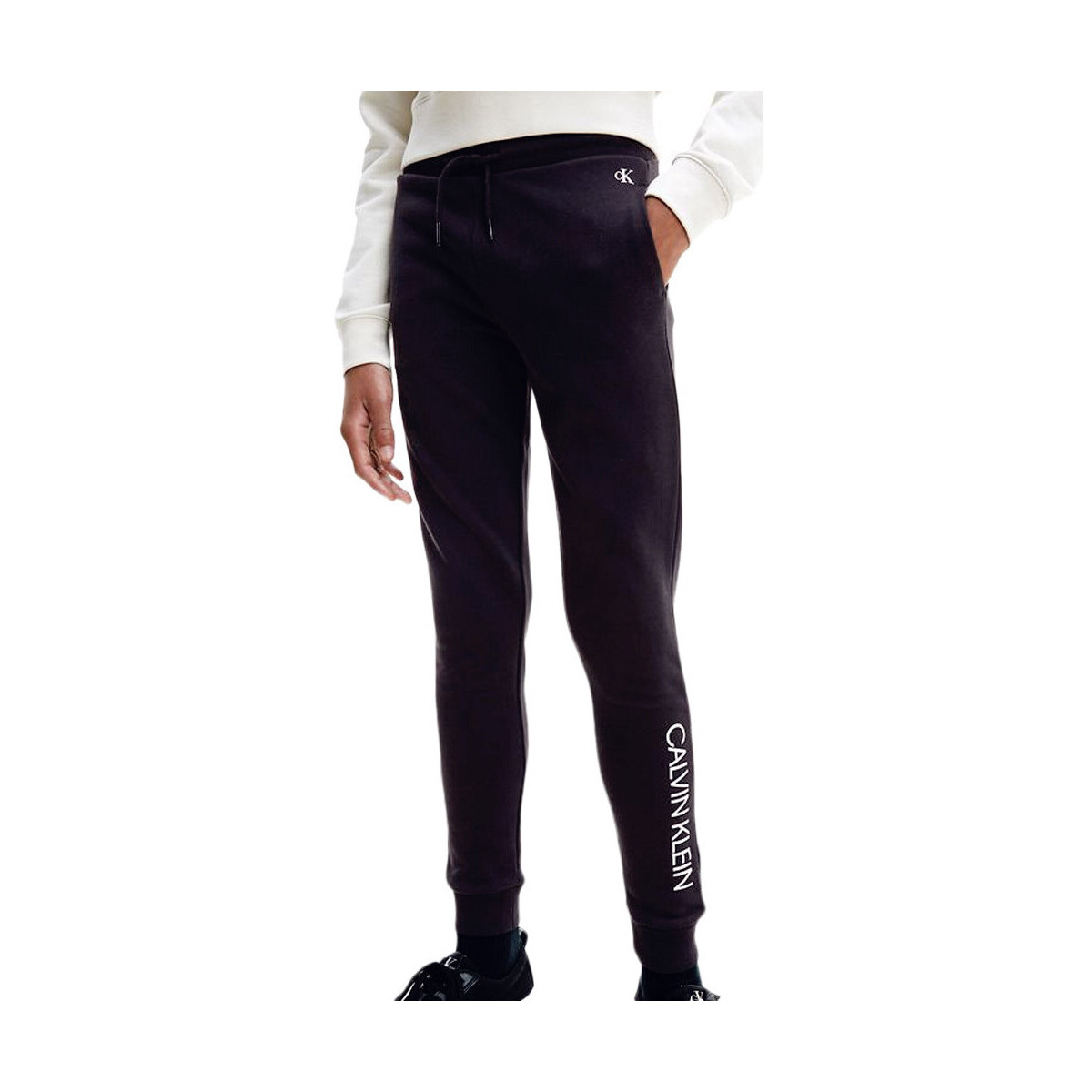 Vêtements Fille Pantalons de survêtement Calvin Klein Jeans IB0IB00954 Noir