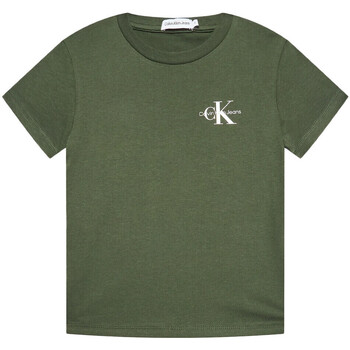 Vêtements Garçon T-shirts manches courtes Calvin Klein Jeans IB0IB01231 Vert