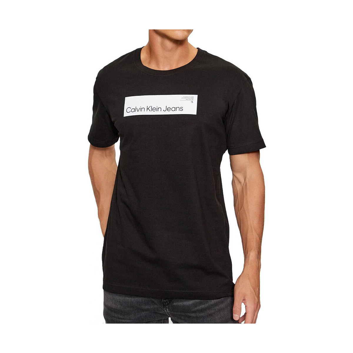 Vêtements Homme T-shirts & Polos Calvin Klein Jeans J30J324018 Noir