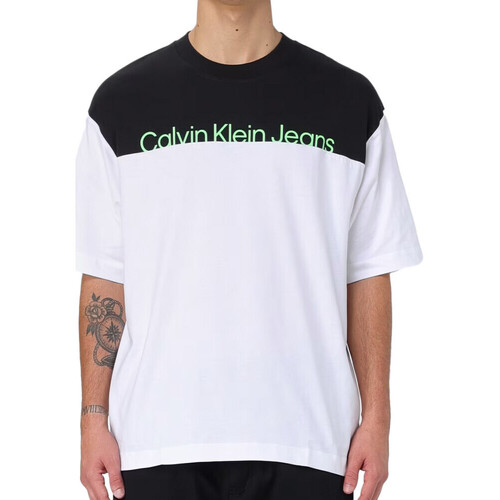 Vêtements Homme T-shirts manches courtes Calvin Klein Jeans J30J324010 Blanc