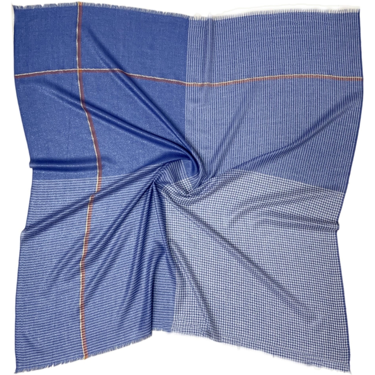 Accessoires textile Echarpes / Etoles / Foulards Chikooparis Écharpe 100% pur cachemire - Bleu Bleu