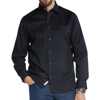 Vêtements Homme Chemises manches longues Tommy Hilfiger MW0MW34269 Noir