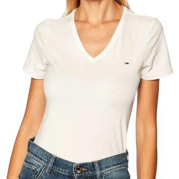 Vêtements Femme T-shirts & Polos Tommy Hilfiger DW0DW09197 Blanc