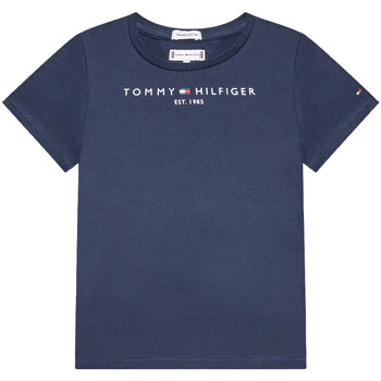 Vêtements Fille T-shirts manches courtes Tommy Hilfiger KG0KG06585 Bleu