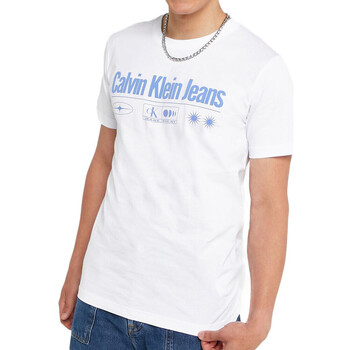 Vêtements Homme T-shirts & Polos Calvin Klein Jeans J30J324733 Blanc