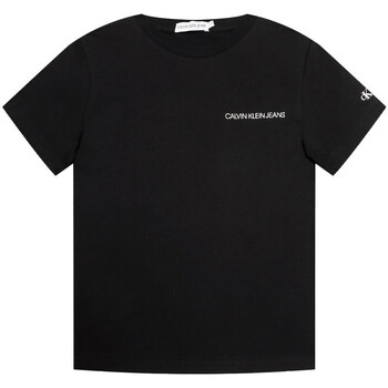 Vêtements Garçon T-shirts manches courtes Calvin Klein Jeans IB0IB00456 Noir