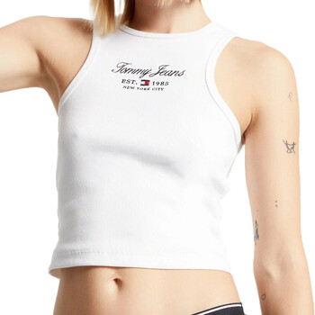 Vêtements Femme Débardeurs / T-shirts sans manche Tommy Hilfiger DW0DW16443 Blanc