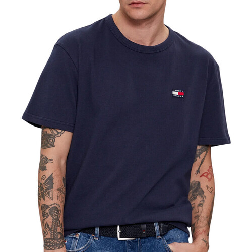 Vêtements Cotton T-shirts manches courtes Tommy Hilfiger DM0DM17870 Bleu