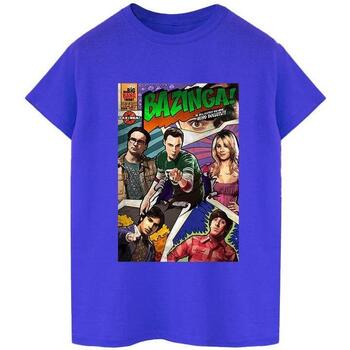 Vêtements Homme T-shirts manches longues The Big Bang Theory Bazinga Cover Bleu