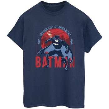 Vêtements Femme T-shirts manches longues Dc Comics Batman Gotham City Bleu