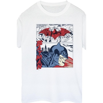 Vêtements Femme T-shirts manches longues Dc Comics Batman Comic Strip Blanc