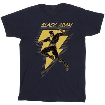 Vêtements Homme T-shirts manches longues Dc Comics Black Adam Golden Bolt Chest Bleu