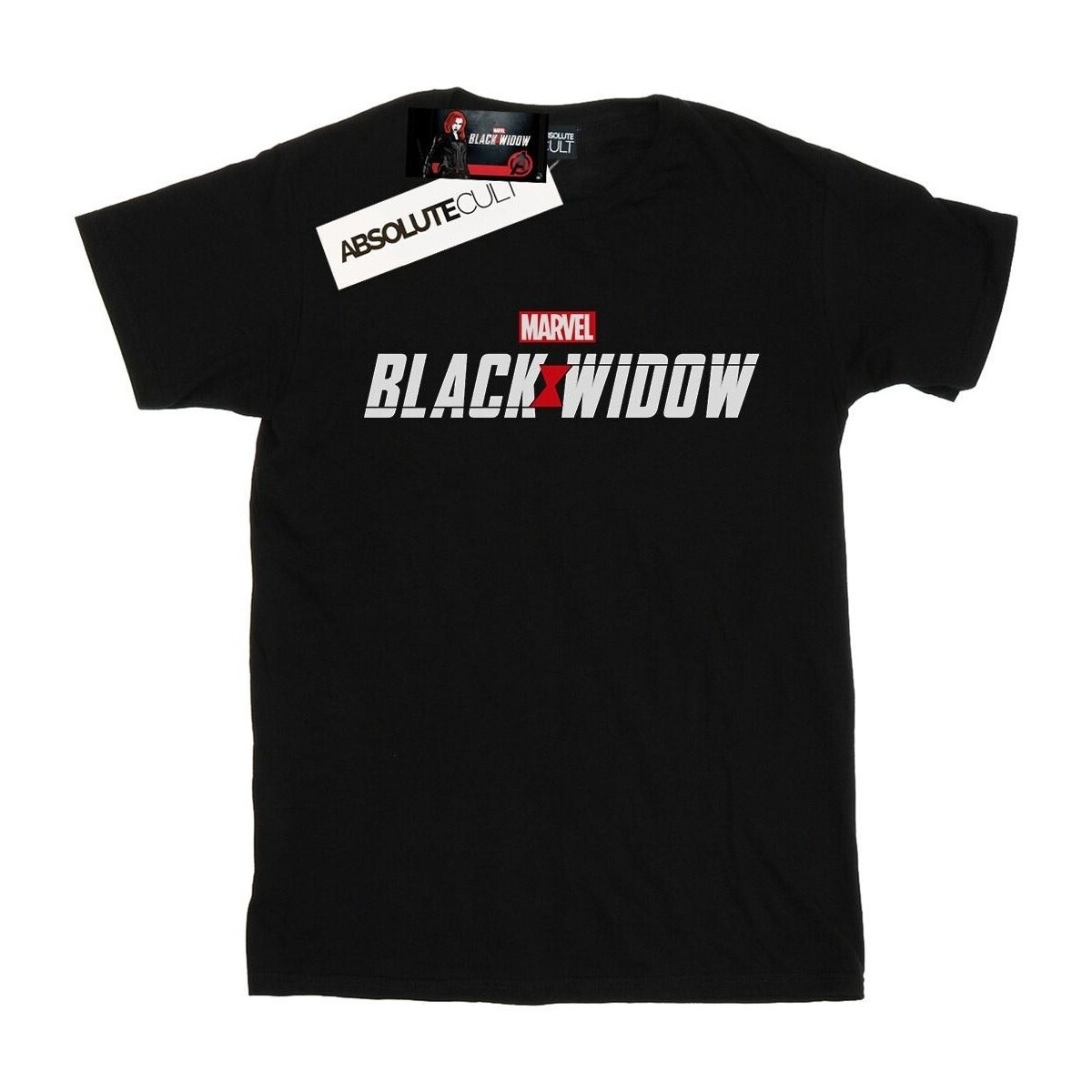 Vêtements Homme T-shirts manches longues Marvel Black Widow Movie Logo Noir
