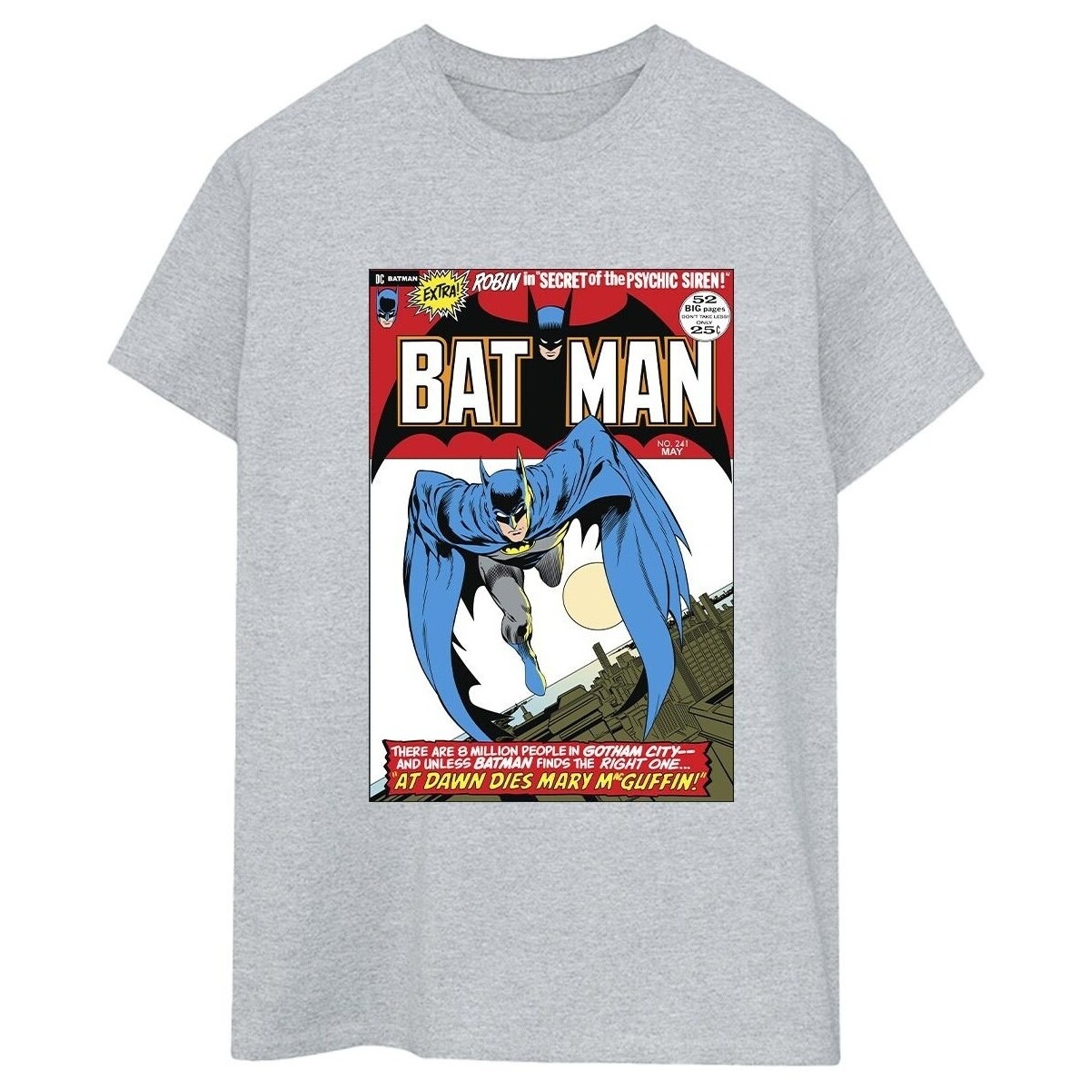 Vêtements Femme T-shirts manches longues Dc Comics Running Batman Cover Gris