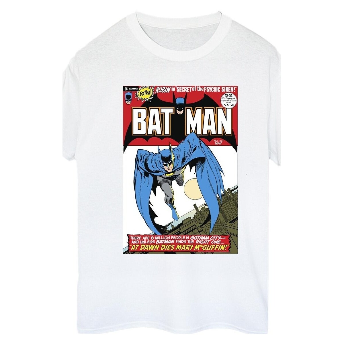 Vêtements Femme T-shirts manches longues Dc Comics Running Batman Cover Blanc