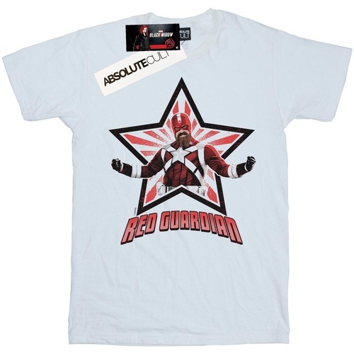 Vêtements Homme T-shirts manches longues Marvel Black Widow Movie Red Guardian Star Blanc