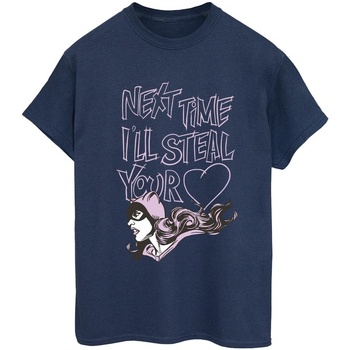 Vêtements Femme T-shirts manches longues Dc Comics Batman Batgirl I'll Steal Your Heart Bleu