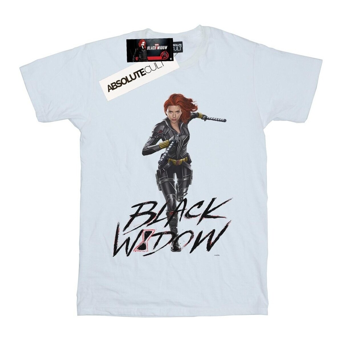 Vêtements Homme T-shirts manches longues Marvel Black Widow Movie Natasha Running Blanc