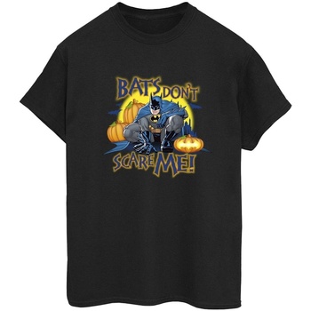 Vêtements Femme T-shirts manches longues Dc Comics Batman Bats Don't Scare Me Noir