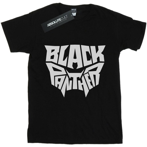 Vêtements Femme T-shirts manches longues Marvel Black Panther Worded Emblem Noir