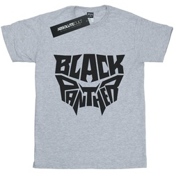Vêtements Femme T-shirts manches longues Marvel Black Panther Worded Emblem Gris