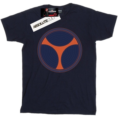Vêtements Homme T-shirts manches longues Marvel Black Widow Movie Taskmaster Distressed Shield Bleu