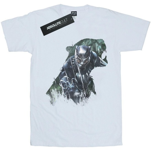 Vêtements Femme T-shirts manches longues Marvel Black Panther Wild Silhouette Blanc