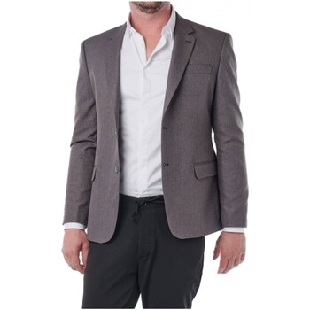 Vêtements Homme office-accessories men mats clothing box polo-shirts Kebello Veste Slim fit 2 boutons Gris H Gris