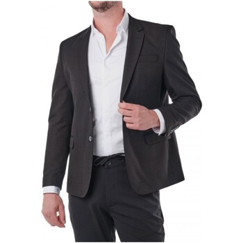 Vêtements Homme Vestes / Blazers Kebello Veste Slim fit 2 boutons Noir H Noir