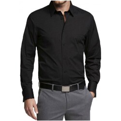 Vêtements Homme Chemises manches longues Billtornade Chemise  Noir H Noir
