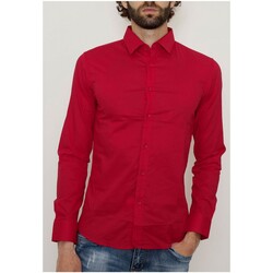 Vêtements Homme Chemises manches longues Billtornade Chemise  Rouge H Rouge