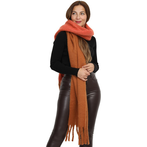 Accessoires textile Femme Pulls & Gilets La Modeuse 69408_P161550 Orange
