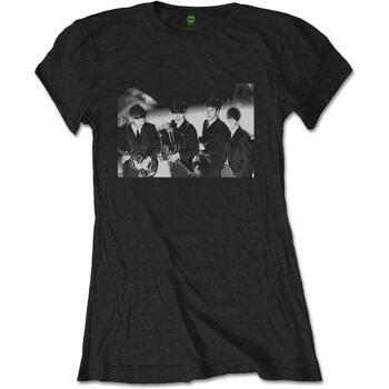 Vêtements Femme T-shirts manches longues The Beatles  Noir