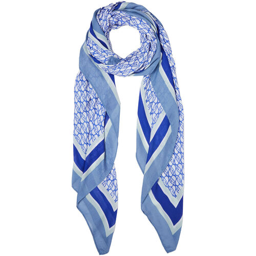 Accessoires textile Femme Echarpes / Etoles / Foulards Liu Jo Foulard avec logo Bleu