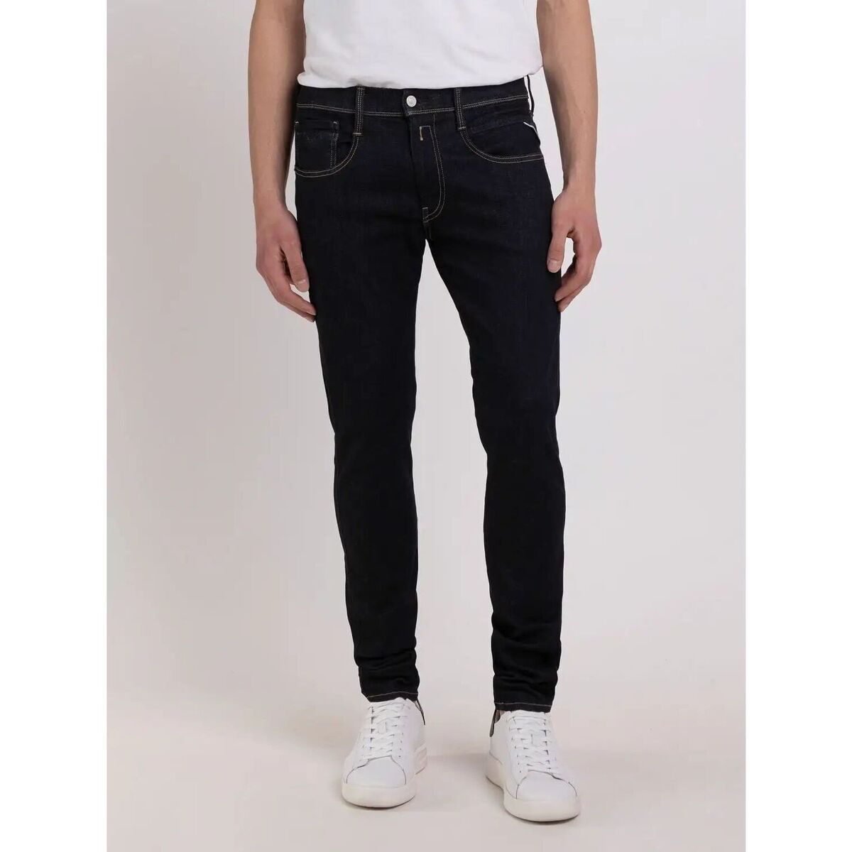 Vêtements Homme Jeans TEEN Replay M914Y.661RI08 - AMBASS-11.5 OZ HYPERFLEX STRETCH Bleu
