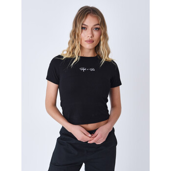 Vêtements Femme T-shirts & Polos Project X Paris Tee Shirt F231109 Noir