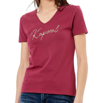 Vêtements Femme T-shirts manches courtes Kaporal LIONH23W11 Rose