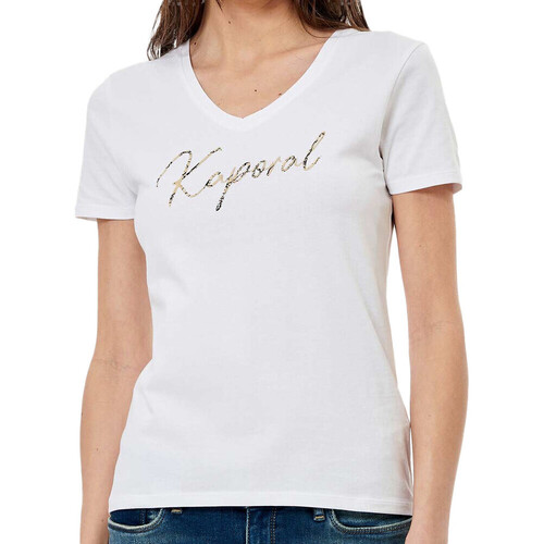 Vêtements Femme T-shirts manches courtes Kaporal LIONH23W11 Blanc