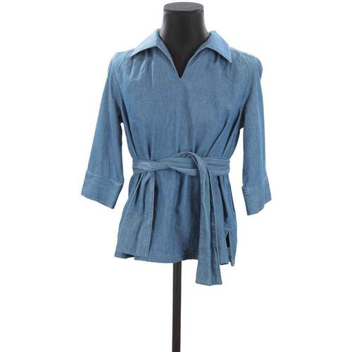 Vêtements Femme Débardeurs / T-shirts sans manche Apc Blouse en coton Bleu