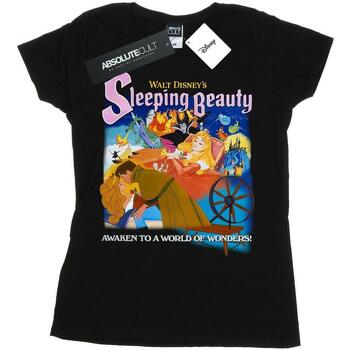 Vêtements Femme T-shirts manches longues Disney Sleeping Beauty Collage Poster Noir