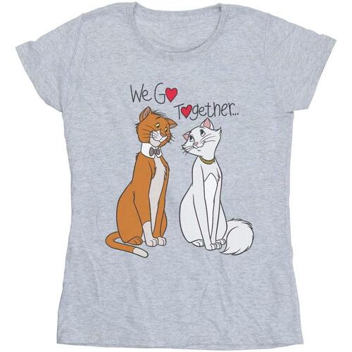 Vêtements Femme T-shirts manches longues Disney The Aristocats We Go Together Gris