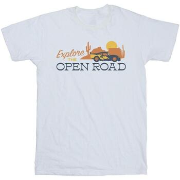 Vêtements Homme T-shirts manches longues Disney Cars Explore The Open Road Blanc