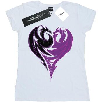 Vêtements Femme T-shirts manches longues Disney The Descendants Dragon Heart Blanc