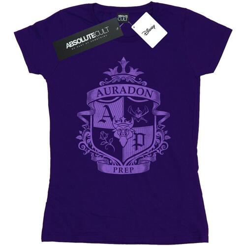 Vêtements Femme T-shirts manches longues Disney The Descendants Auradon Prep Crest Violet