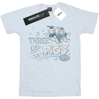 Vêtements Femme T-shirts manches longues Disney Three Little Pigs 1933 Blanc