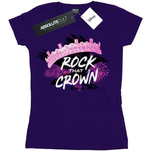 Vêtements Femme T-shirts manches longues Disney The Descendants Rock That Crown Violet