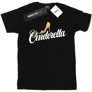 Vêtements Femme T-shirts manches longues Disney Cinderella Shoe Logo Noir