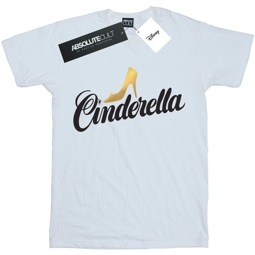 Vêtements Femme T-shirts manches longues Disney Cinderella Shoe Logo Blanc